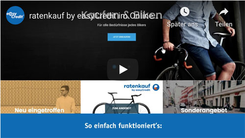 ratenkauf by easyCredit im Online-Shop